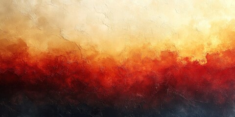 Fototapeta premium Fiery Abstract Landscape: A Symphony of Warm Hues
