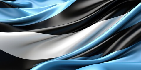 Estonia Flag Abstract Design: A Flowing Display of Estonian National Colors