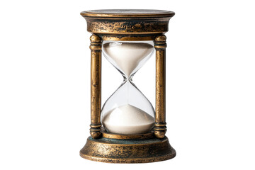 Elegant hourglass symbolizes the passage of time and nostalgia in a classic design