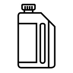 Simple Icon of Oil Canister for Automotive and Industrial Use.lubrication,industrial, car maintenance.fuel storage icon for maintenance manuals, service guides, and oil-related products.