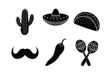 cinco de mayo element vector  