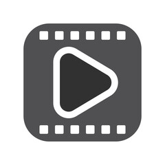 play media icon design vector template