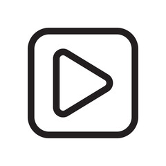 play media icon design vector template