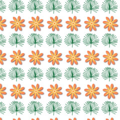 Fototapeta premium seamless pattern with flowers