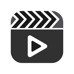 play media icon design vector template