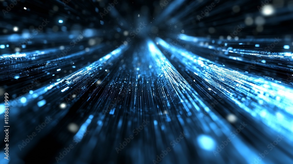 Poster Abstract Digital Light Streams Representing High-Speed Data Transfer in Cyberspace : Generative AI