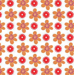 seamless background with flowers