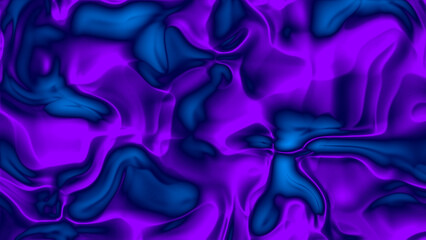 Soft flowing waves with a blend of blue and purple hues creating an abstract water texture design
