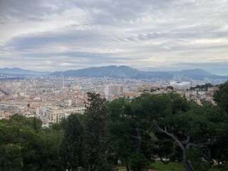 Vue de la ville de marseille de la bonne mère