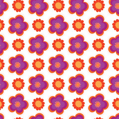 seamless pattern with flowers