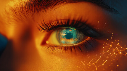 Fototapeta premium Cybersecurity incident response and threat hunting strategies digital world eye-catching visuals futuristic environment