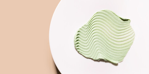 creamy texture of skincare cosmetics scrub mask peeling