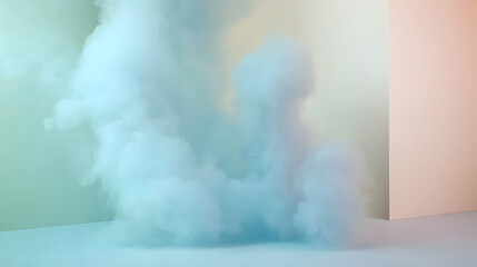 Cyan smoke