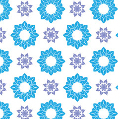 seamless pattern with snowflakes