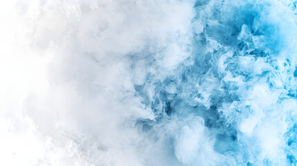 Fototapeta premium Icy blue smoke