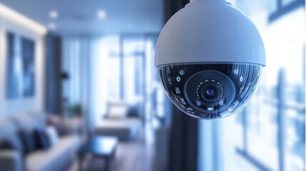Modern Home Security Camera System Providing Indoor Surveillance
