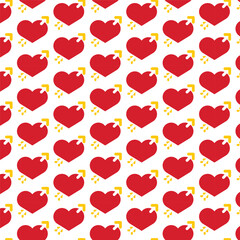 seamless background with hearts