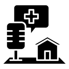 Fototapeta premium Health Podcast Icon