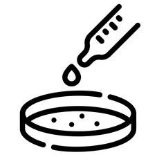 pipette Line Icon