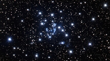 Fototapeta premium Cosmic Wonders: Star Cluster & Nebula