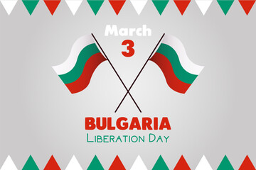 Bulgaria liberation day banner