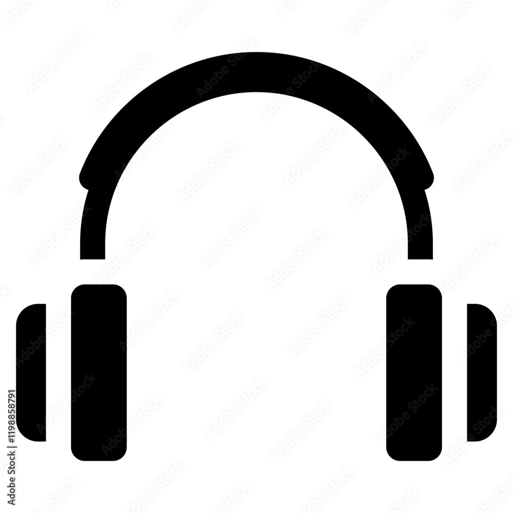 Sticker Headphone Icon