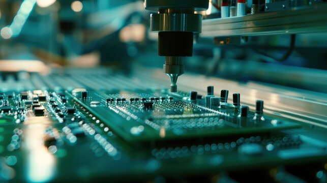Machine Vision System Checks PCB Component Size and Placement