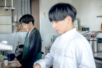 シェフとスタッフ