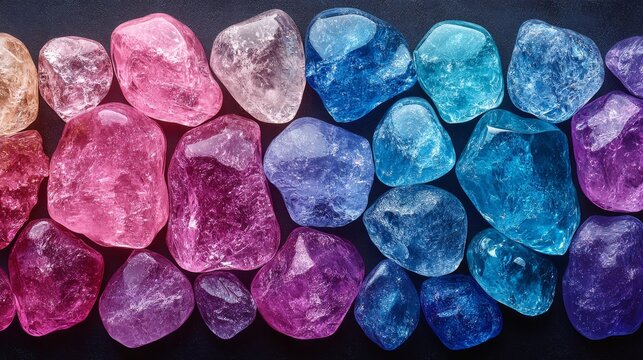 Rainbow clear stone in detail photography.