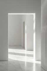 Minimalist Open Interior Doorway with Clean White Walls