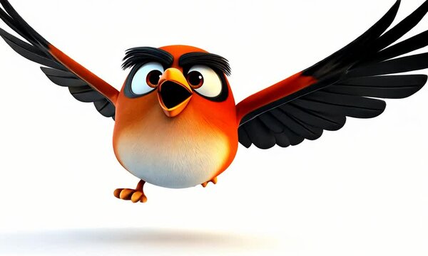 illustration of a cartoon bird