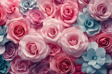 Fototapeta premium Create a lovely rose border frame for valentine's romantic invitations perfect for weddings and anniversaries in a heartfelt style