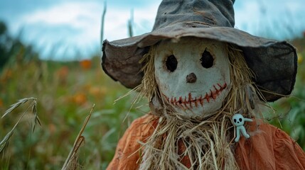 A man wearing a hat and standing in a green field, possibly for a picnic or outdoor activity