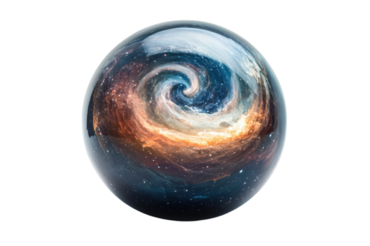 Cosmic swirl design featuring vibrant colors and galaxy patterns set against a dark backdrop representing the universe