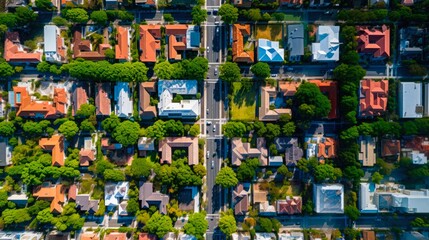 Fototapeta premium Aerial Photo of Coral Gables Florida captured by Drone