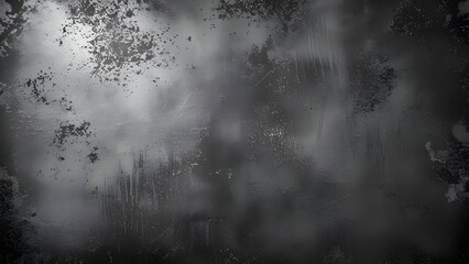 Fototapeta premium Raw and distressed abstract monochrome background with grainy metallic effect