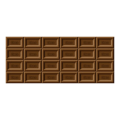 真ん中にチョコと書かれた板状のミルクチョコレート