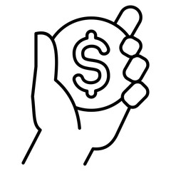 Currency  Icon Element For Design