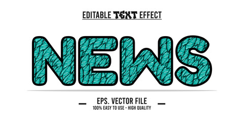 news word typography, vector illustration design, for poster design needs, banners, advertisements, promotions and others. news word made of illustration art letters, eps file