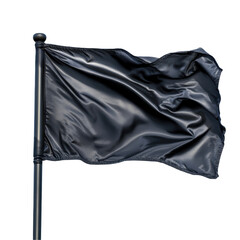 black flag isolated on white