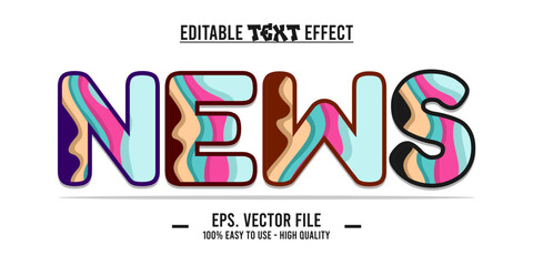 news word typography, vector illustration design, for poster design needs, banners, advertisements, promotions and others. news word made of illustration art letters, eps file