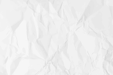 White clean crumpled paper