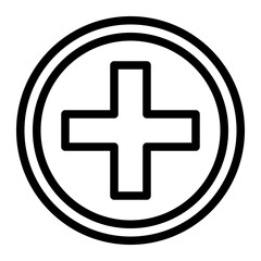 Fototapeta premium Medical cross icon