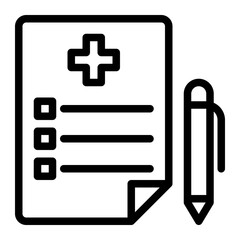Fototapeta premium Medical report icon