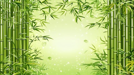 Serene Bamboo Forest: A Tranquil Oasis of Lush Greenery