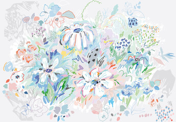 Artistic Floral Poster Layout