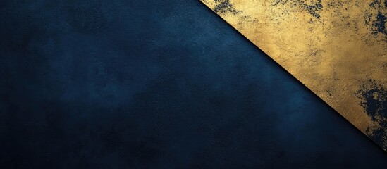 Textured blue and gold background with diagonal split and ample copy space for design elements.