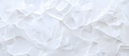 Fototapeta premium White textured fabric with layered ruffles providing a soft background and ample copy space for text placement.