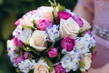 wedding bouquet of roses