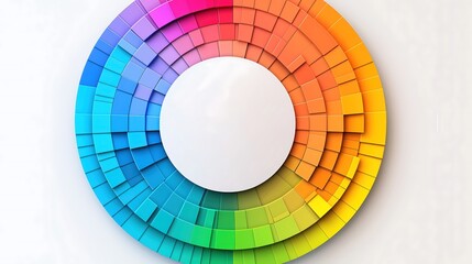 Obraz premium An eye-catching gaming brand logo displayed within a bold circular frame, utilizes pixel art to capture retro gaming nostalgia. Vivid colors dominate the design, with contrasting shades that add